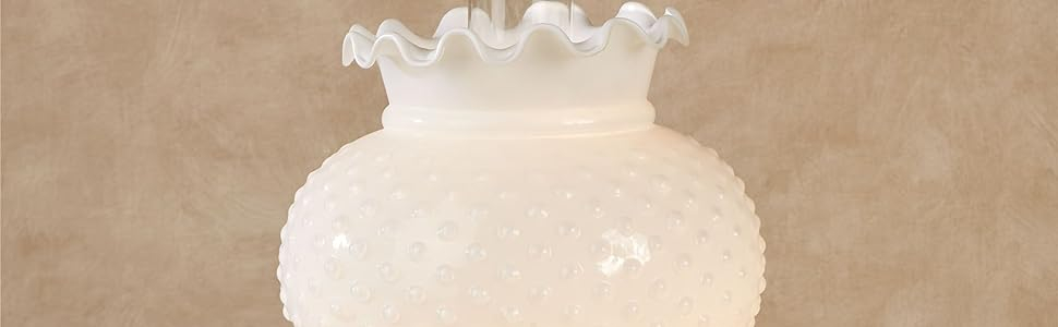 Hobnail Globe Parlor Lamp