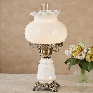 Hobnail Globe Parlor Lamp